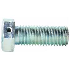 Hex bolt galvanized with hole